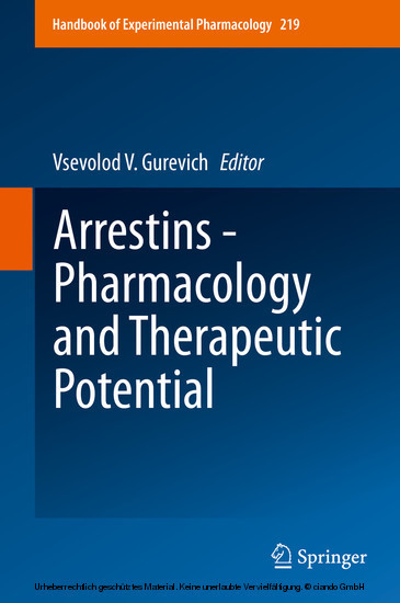 Arrestins - Pharmacology and Therapeutic Potential main product photo