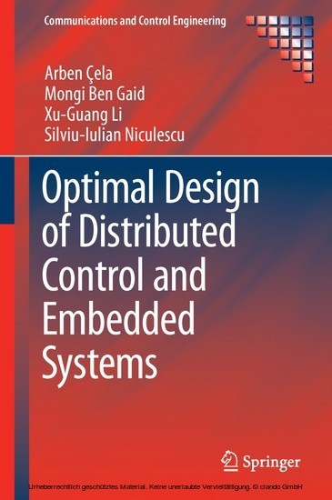 Optimal Design of Distributed Control and Embedded Systems main product photo