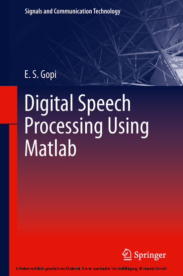 Digital Speech Processing Using Matlab main product photo