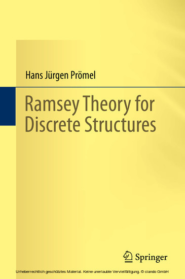 Ramsey Theory for Discrete Structures main product photo