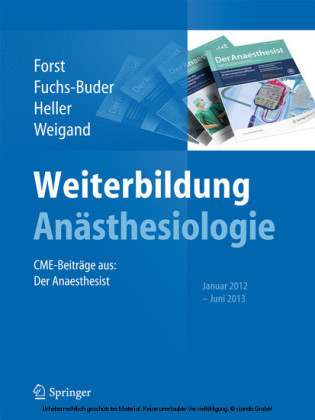 Weiterbildung Anästhesiologie