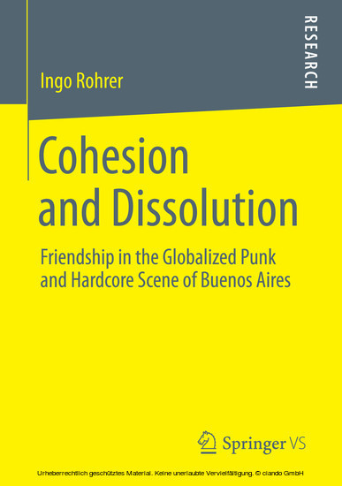 Cohesion and Dissolution main product photo