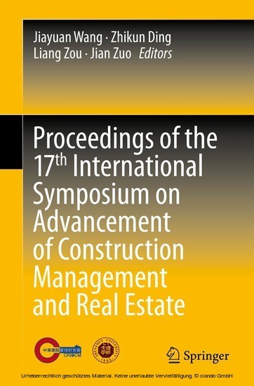Proceedings of the 17th International Symposium on Advancement of Construction Management and Real Estate main product photo