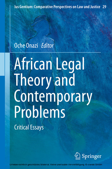African Legal Theory and Contemporary Problems main product photo