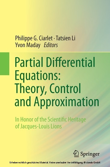 Partial Differential Equations: Theory, Control and Approximation main product photo