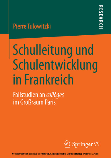 Schulleitung und Schulentwicklung in Frankreich main product photo
