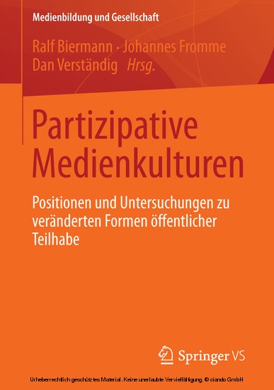 Partizipative Medienkulturen main product photo