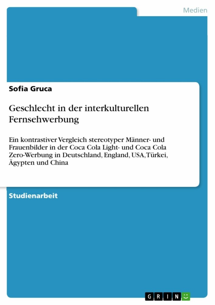 Geschlecht in der interkulturellen Fernsehwerbung main product photo