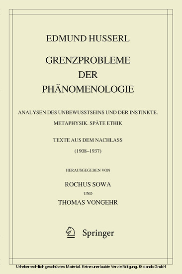 Grenzprobleme der Phänomenologie main product photo