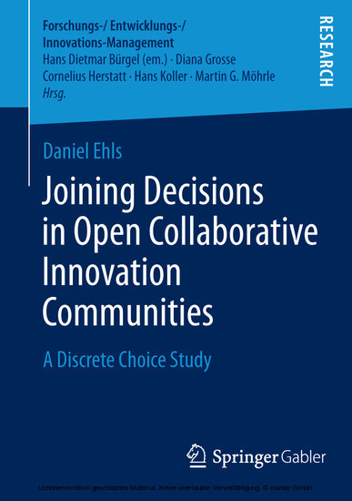 Joining Decisions in Open Collaborative Innovation Communities main product photo