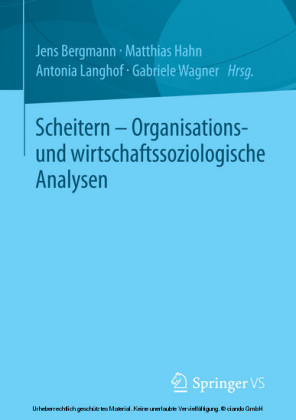 Scheitern - Organisations- und wirtschaftssoziologische Analysen