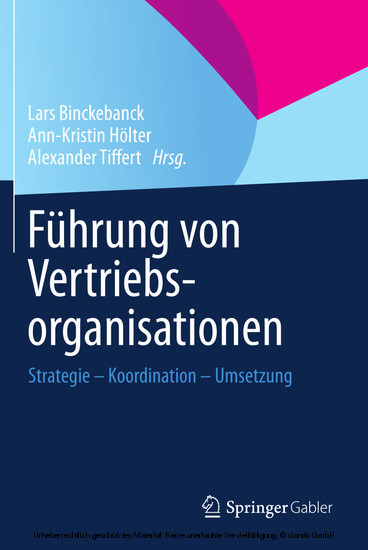 Führung von Vertriebsorganisationen main product photo