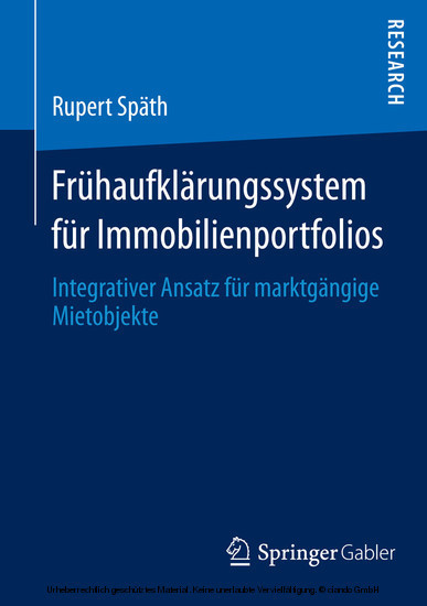 Frühaufklärungssystem für Immobilienportfolios main product photo