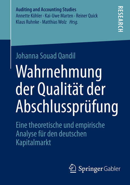 Wahrnehmung der Qualität der Abschlussprüfung main product photo