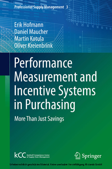 Performance Measurement and Incentive Systems in Purchasing main product photo