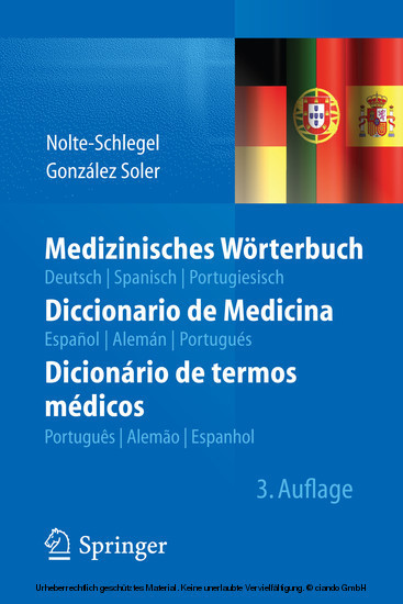 Medizinisches Wörterbuch/Diccionario de Medicina/Dicionário de termos médicos main product photo
