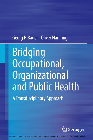 Bridging Occupational, Organizational and Public Health main product photo
