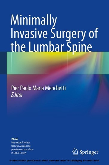 Minimally Invasive Surgery of the Lumbar Spine main product photo