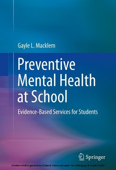 Preventive Mental Health at School main product photo