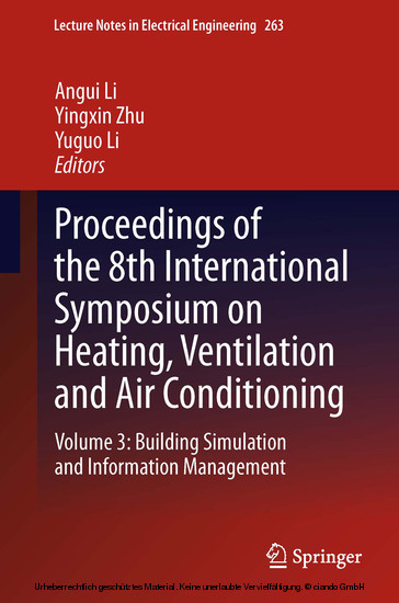 Proceedings of the 8th International Symposium on Heating, Ventilation and Air Conditioning main product photo
