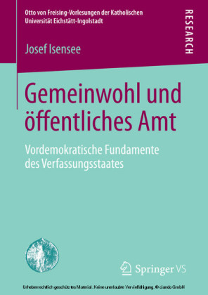 Gemeinwohl und öffentliches Amt