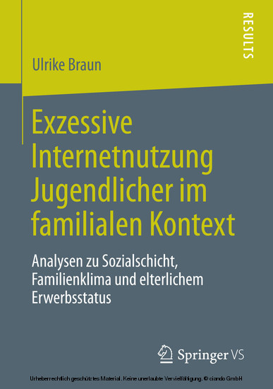 Exzessive Internetnutzung Jugendlicher im familialen Kontext main product photo