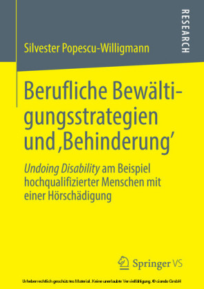 Berufliche Bewältigungsstrategien und 'Behinderung'