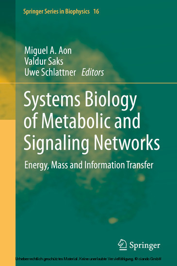 Systems Biology of Metabolic and Signaling Networks main product photo