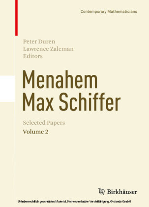 Menahem Max Schiffer: Selected Papers Volume 2
