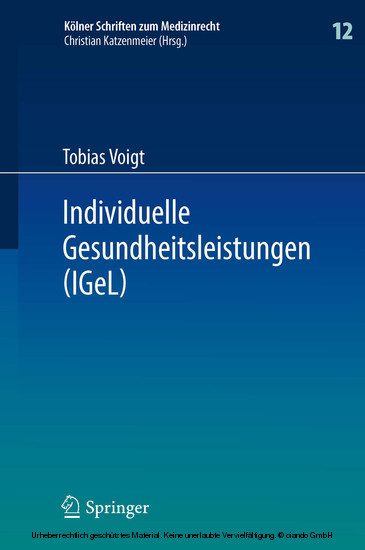 Individuelle Gesundheitsleistungen (IGeL) main product photo