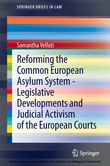 Reforming the Common European Asylum System - Legislative developments and judicial activism of the European Courts main product photo