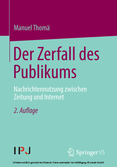 Der Zerfall des Publikums main product photo