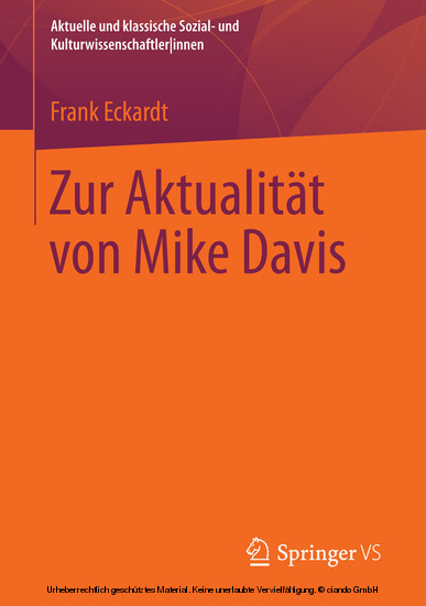 Zur Aktualität von Mike Davis main product photo
