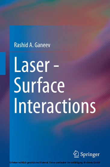 Laser - Surface Interactions main product photo