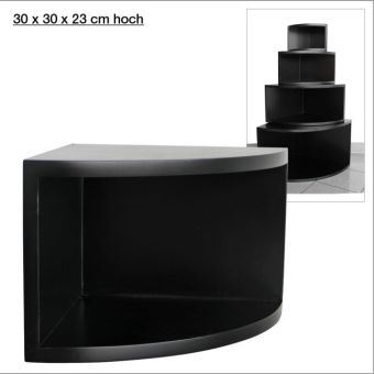 Eck-Regal, matt-schwarz, 30 x 30 cm main product photo
