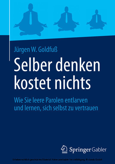 Selber denken kostet nichts main product photo