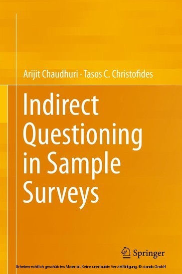 Indirect Questioning in Sample Surveys main product photo