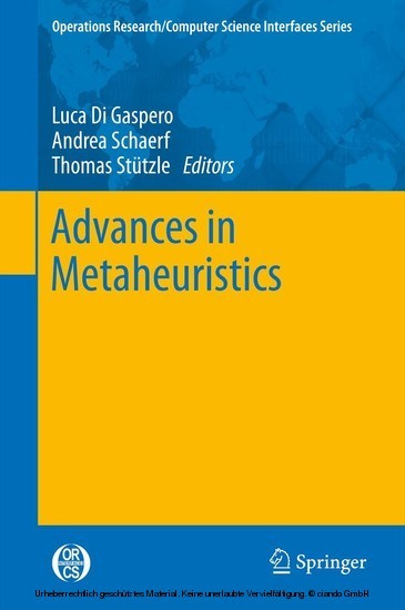 Advances in Metaheuristics main product photo
