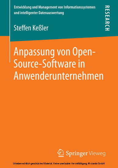 Anpassung von Open-Source-Software in Anwenderunternehmen main product photo