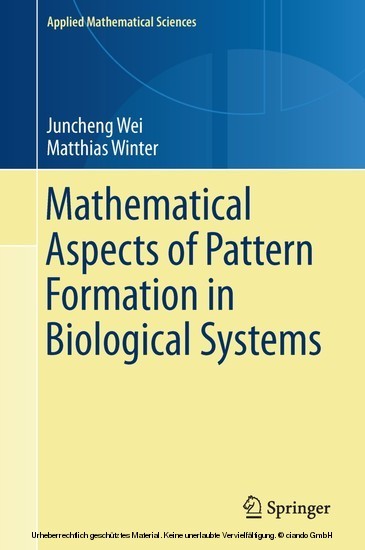 Mathematical Aspects of Pattern Formation in Biological Systems main product photo
