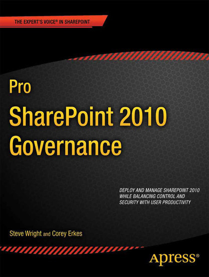 Pro SharePoint 2010 Governance main product photo
