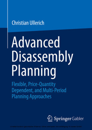 Advanced Disassembly Planning