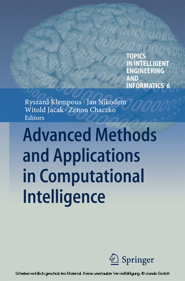 Advanced Methods and Applications in Computational Intelligence main product photo