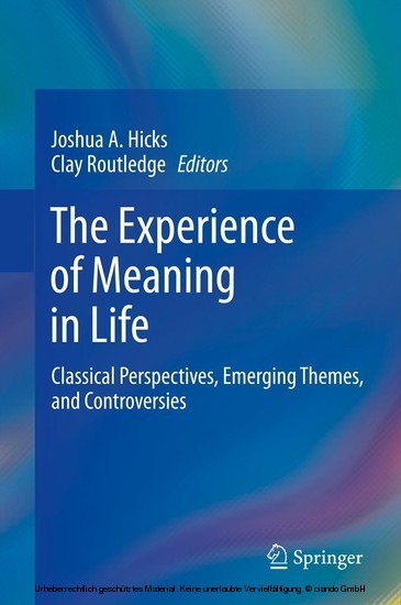 The Experience of Meaning in Life main product photo