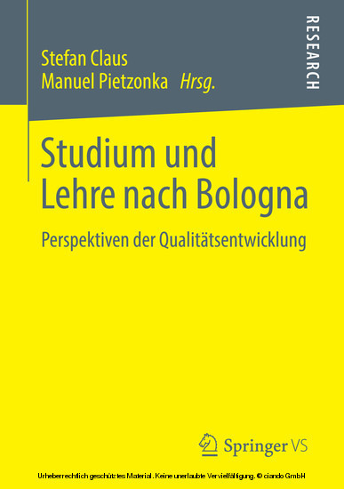 Studium und Lehre nach Bologna main product photo