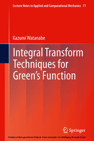 Integral Transform Techniques for Green's Function main product photo