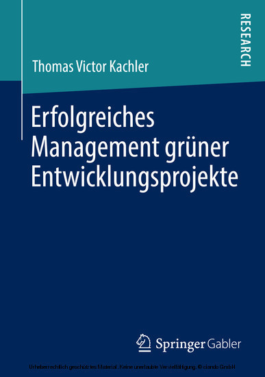 Erfolgreiches Management grüner Entwicklungsprojekte main product photo