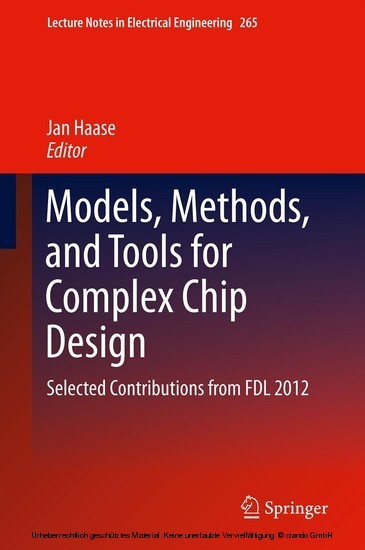 Models, Methods, and Tools for Complex Chip Design main product photo