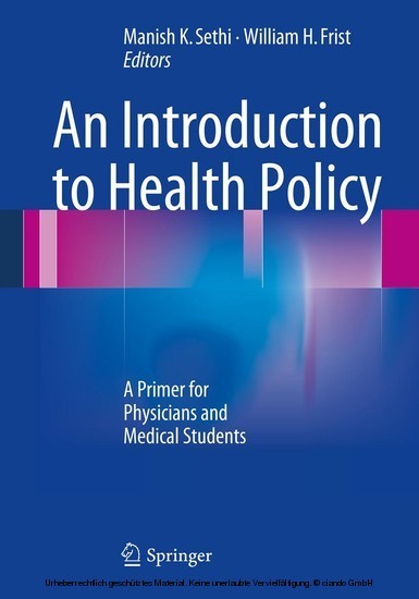An Introduction to Health Policy main product photo