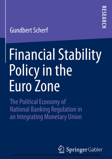 Financial Stability Policy in the Euro Zone main product photo